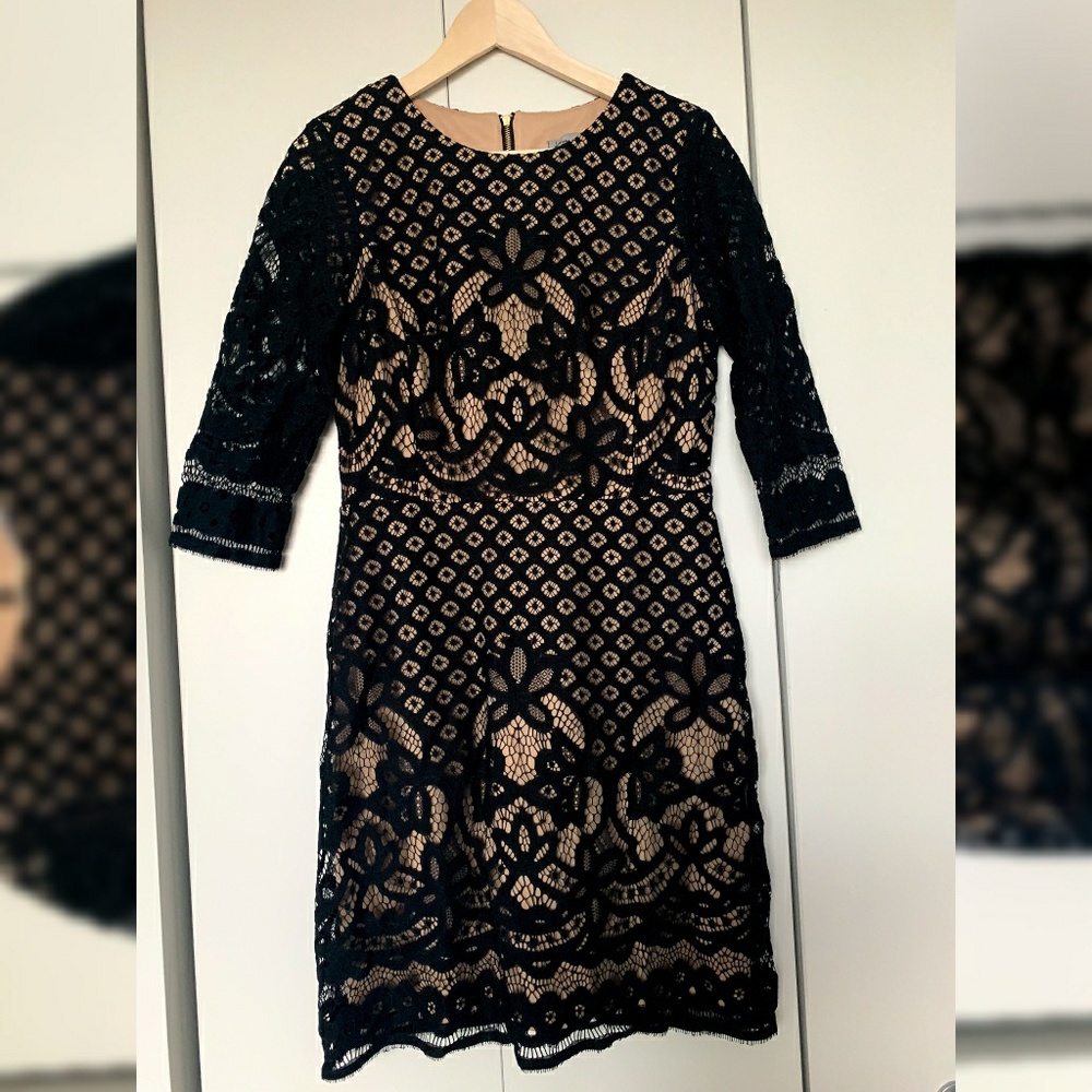Black Lace Sheath Dress NWOT
